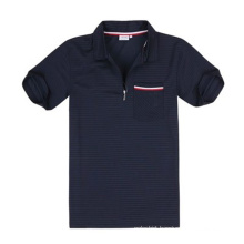 Half Zip Pique Polo Shirt with Pocket